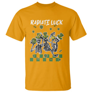 St. Patrick's Day T Shirt Radiate Luck Funny Skeleton Radiology TS09 Gold Printyourwear