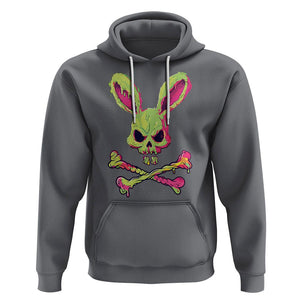 Easter Day Hoodie Bunny Skull Cross Bone Melting TS09 Charcoal Printyourwear