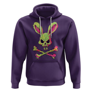 Easter Day Hoodie Bunny Skull Cross Bone Melting TS09 Purple Printyourwear