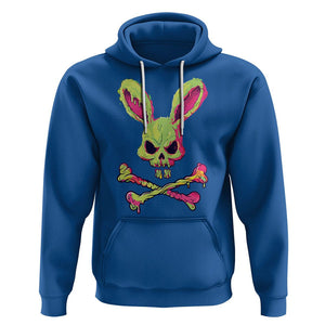 Easter Day Hoodie Bunny Skull Cross Bone Melting TS09 Royal Blue Printyourwear