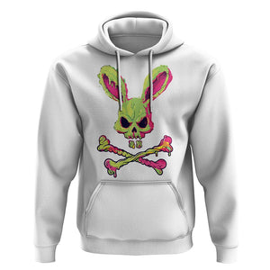 Easter Day Hoodie Bunny Skull Cross Bone Melting TS09 White Printyourwear