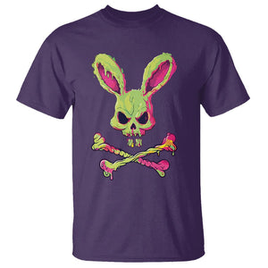 Easter Day T Shirt Bunny Skull Cross Bone Melting TS09 Purple Printyourwear