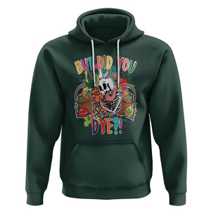 Easter Day Hoodie But Did You Dye Skeleton Egg Basket TS09 Dark Forest Green Printyourwear