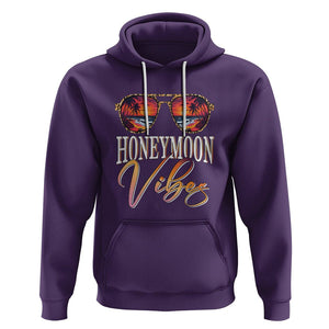 Honeymoon Vibes Hoodie Beach Trip Married Couple Matching TS09 Purple Printyourwear