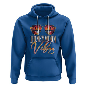 Honeymoon Vibes Hoodie Beach Trip Married Couple Matching TS09 Royal Blue Printyourwear