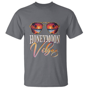 Honeymoon Vibes T Shirt Beach Trip Married Couple Matching TS09 Charcoal Printyourwear