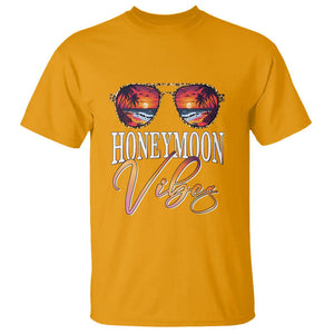 Honeymoon Vibes T Shirt Beach Trip Married Couple Matching TS09 Gold Printyourwear