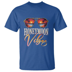 Honeymoon Vibes T Shirt Beach Trip Married Couple Matching TS09 Royal Blue Printyourwear