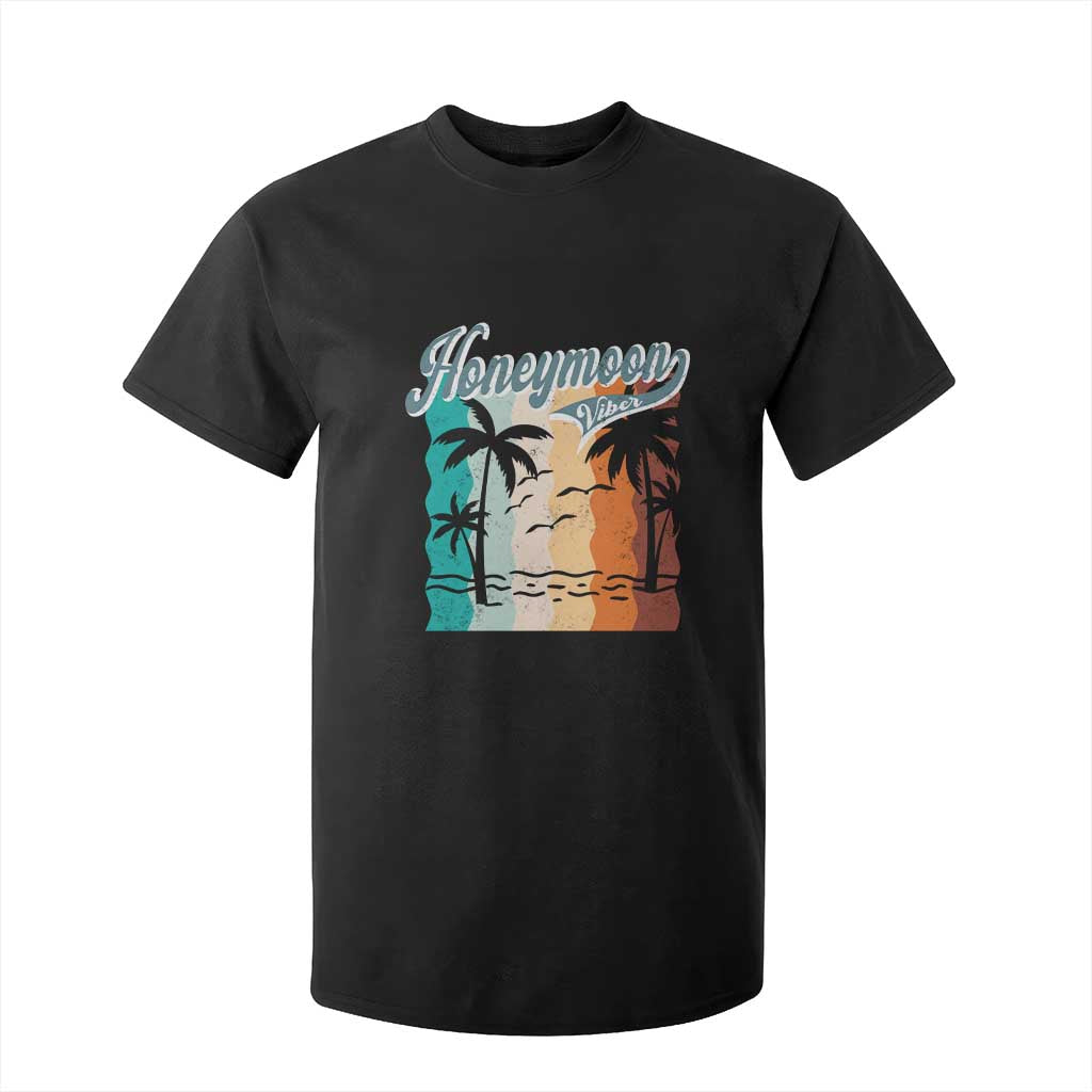 Honeymoon Vibe T Shirt For Kid Beach Trip Married Couple Matching TS09 Black Print Your Wear