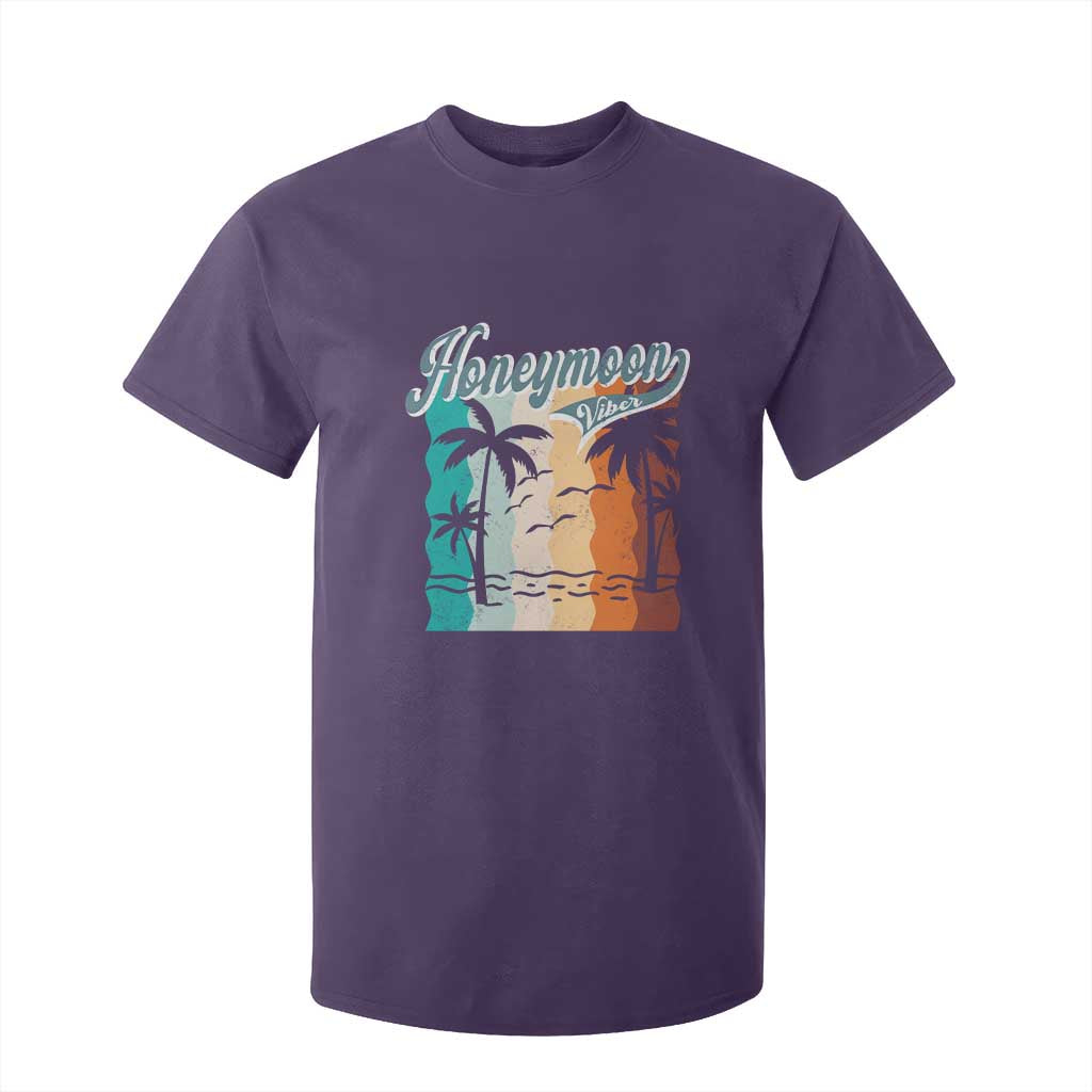 Honeymoon Vibe T Shirt For Kid Beach Trip Married Couple Matching TS09 Purple Print Your Wear