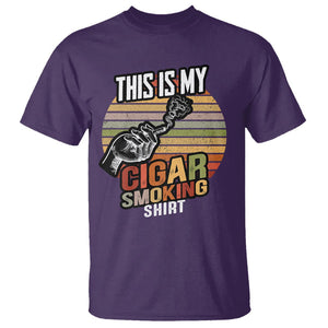 This Is My Cigar Smoking T Shirt TS09 Purple Print Your Wear