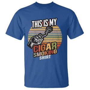 This Is My Cigar Smoking T Shirt TS09 Royal Blue Print Your Wear