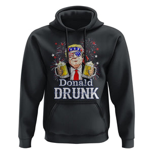 Funny 4th Of July Drinking Hoodie Donald Drunk Trump Patriotic Party TS09 Black Print Your Wear