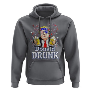 Funny 4th Of July Drinking Hoodie Donald Drunk Trump Patriotic Party TS09 Charcoal Print Your Wear