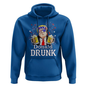 Funny 4th Of July Drinking Hoodie Donald Drunk Trump Patriotic Party TS09 Royal Blue Print Your Wear