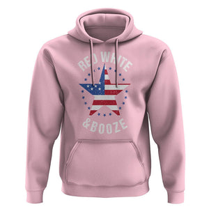 Funny 4th Of July Drinking Hoodie Red White And Booze Patriotic Party TS09 Light Pink Print Your Wear