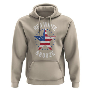 Funny 4th Of July Drinking Hoodie Red White And Booze Patriotic Party TS09 Sand Print Your Wear