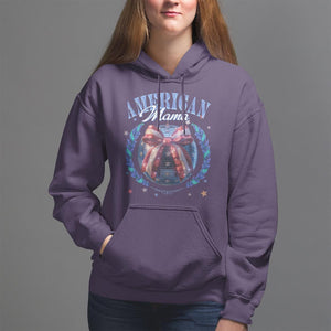 American Mama Hoodie Coquette Disco Ball 4th Of July TS09 Purple Print Your Wear