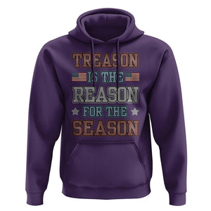 Funny 4th Of July Hoodie Treason Is The Reason For The Season TS09 Purple Print Your Wear