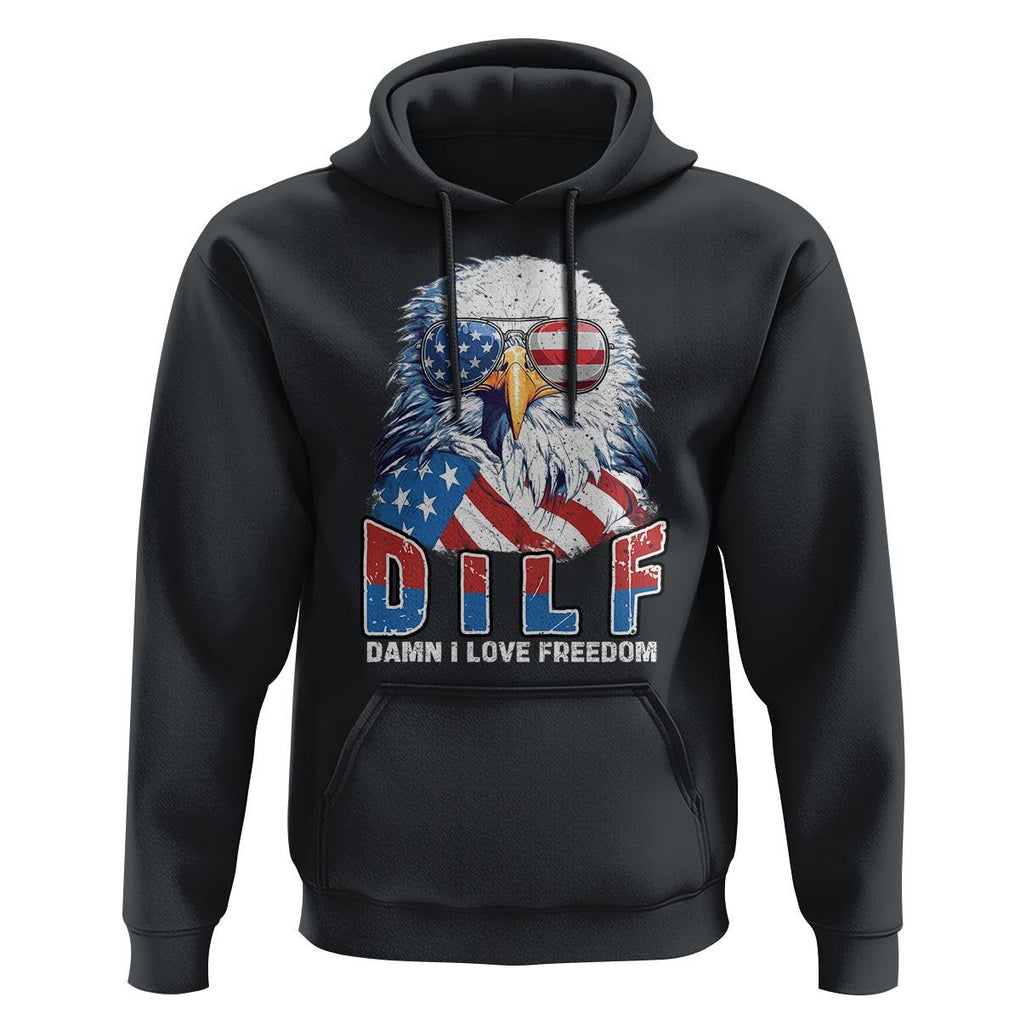 Funny 4th Of July Hoodie Damn I Love Freedom TS09 Black Print Your Wear