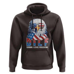 Funny 4th Of July Hoodie Damn I Love Freedom TS09 Dark Chocolate Print Your Wear