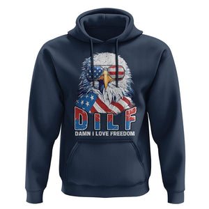 Funny 4th Of July Hoodie Damn I Love Freedom TS09 Navy Print Your Wear