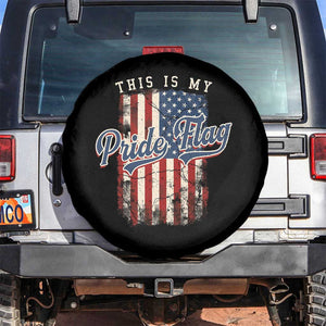 American Patriotic Spare Tire Cover This Is My Pride Flag 4th Of July TS09 No hole Black Print Your Wear