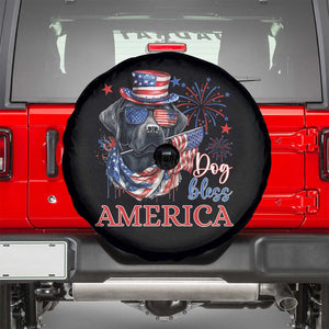 4th Of July Dog Bless America US Patriotic Spare Tire Cover TS09 Black Print Your Wear