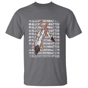 Orange Shirt Day T Shirt All Children Matter Indigenous Children TS09 Charcoal Print Your Wear