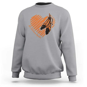 Orange Shirt Day Sweatshirt All Children Matter Native Children TS09 Sport Gray Print Your Wear