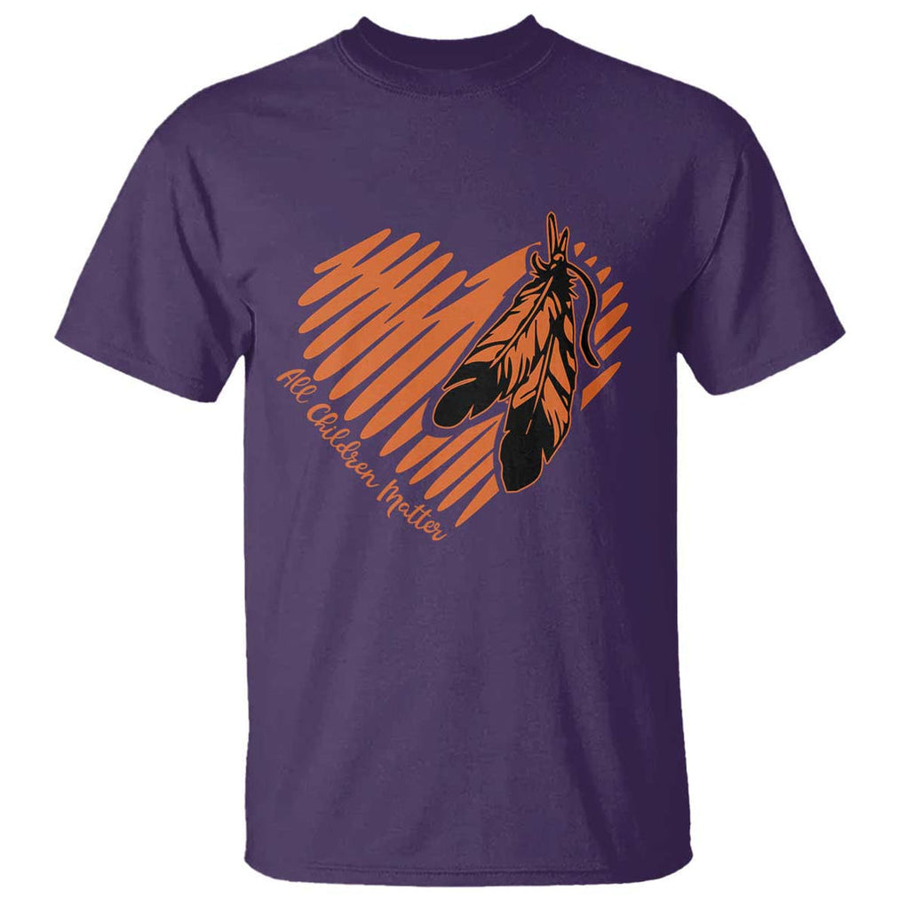 Orange Shirt Day T Shirt All Children Matter Native Children TS09 Purple Print Your Wear