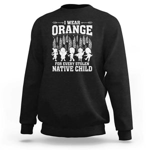 Orange For Native Child Sweatshirt Truth And Reconciliation Indigenous Children TS09 Black Print Your Wear