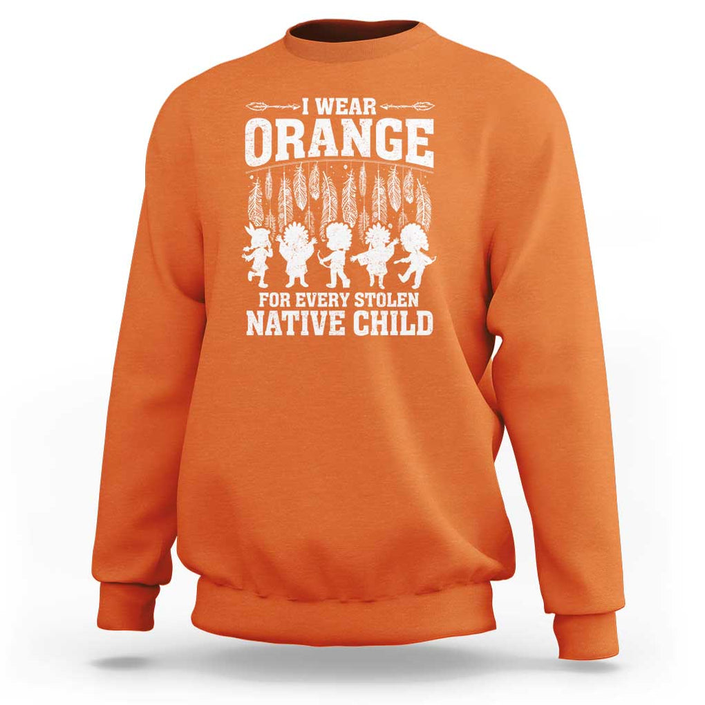 Orange For Native Child Sweatshirt Truth And Reconciliation Indigenous Children TS09 Orange Print Your Wear