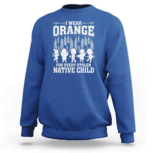 Orange For Native Child Sweatshirt Truth And Reconciliation Indigenous Children TS09 Royal Blue Print Your Wear