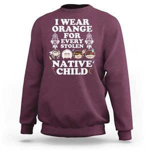 Orange Shirt Day Sweatshirt Wear Orange For Every Stolen Native Child TS09 Maroon Print Your Wear