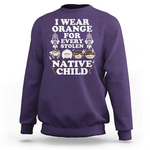 Orange Shirt Day Sweatshirt Wear Orange For Every Stolen Native Child TS09 Purple Print Your Wear