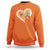 Unity Day Sweatshirt Orange Heart Be Kind Anti Bullying TS09 Orange Print Your Wear