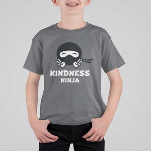 Unity Day T Shirt For Kid Kindness Ninja Anti Bullying TS09 Charcoal Print Your Wear