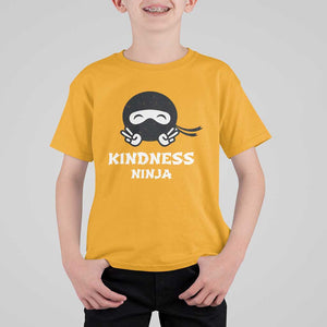 Unity Day T Shirt For Kid Kindness Ninja Anti Bullying TS09 Gold Print Your Wear