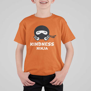 Unity Day T Shirt For Kid Kindness Ninja Anti Bullying TS09 Orange Print Your Wear