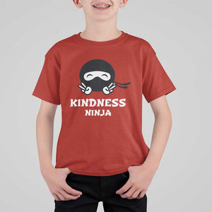 Unity Day T Shirt For Kid Kindness Ninja Anti Bullying TS09 Red Print Your Wear