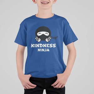 Unity Day T Shirt For Kid Kindness Ninja Anti Bullying TS09 Royal Blue Print Your Wear