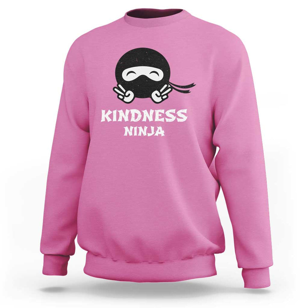 Unity Day Sweatshirt Kindness Ninja Anti Bullying TS09 Azalea Print Your Wear
