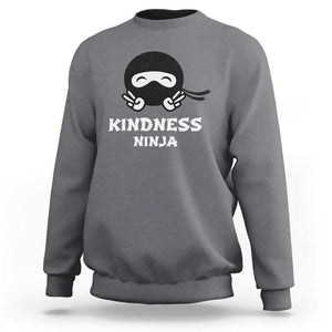 Unity Day Sweatshirt Kindness Ninja Anti Bullying TS09 Charcoal Print Your Wear