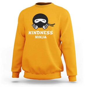 Unity Day Sweatshirt Kindness Ninja Anti Bullying TS09 Gold Print Your Wear