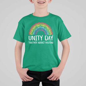 Unity Day T Shirt For Kid Together Against Bullying Rainbow Anti Bully TS09 Irish Green Print Your Wear