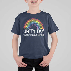 Unity Day T Shirt For Kid Together Against Bullying Rainbow Anti Bully TS09 Navy Print Your Wear