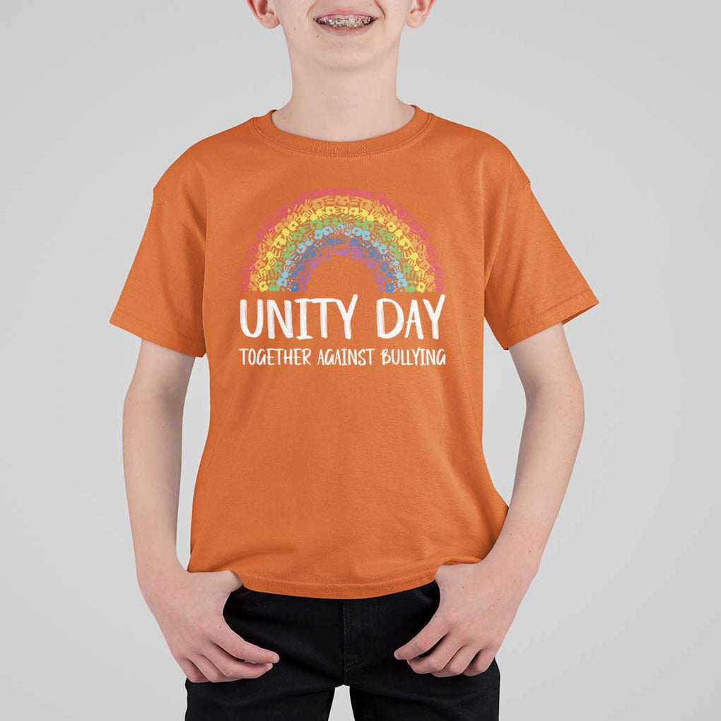 Unity Day T Shirt For Kid Together Against Bullying Rainbow Anti Bully TS09 Orange Print Your Wear