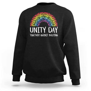 Unity Day Sweatshirt Together Against Bullying Rainbow Anti Bully TS09 Black Print Your Wear