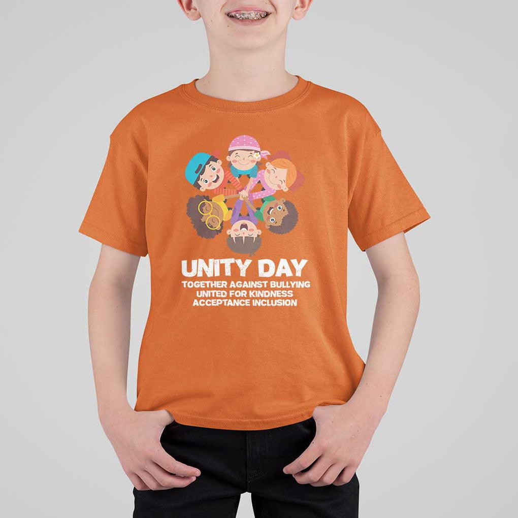 Unity Day T Shirt For Kid Together Against Bullying Cute Kids End Bullying TS09 Orange Print Your Wear